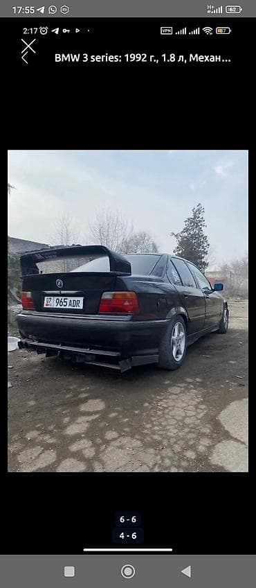е 36: BMW 3 series: 1992 г., 1.8 л, Механика, Седан — 3