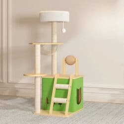 Игровой комплекс для кошек с домиком и когтеточками Размеры - at lalafo.kg Игровой комплекс для кошек с домиком и когтеточками Размеры -