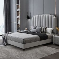 книжный шкаф для детской комнаты: Двуспальная кровать, Новый, С мягким изголовьем, длина - 200 см — 19