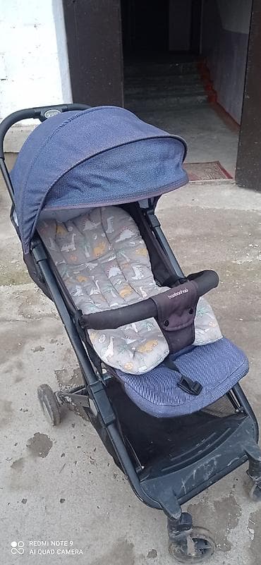 easy wolker: Коляска, цвет - Голубой, Б/у — 3