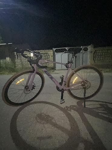 Гравийный велосипед с дроп-рулем (фиолетовая рама) - Тип