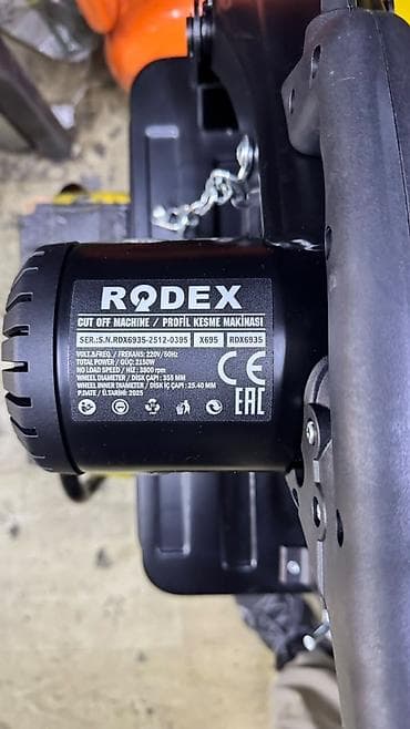 cut: Отрезная пила по металлу RODEX RDX6935 (Cut Off Machine) - Мощность — 2