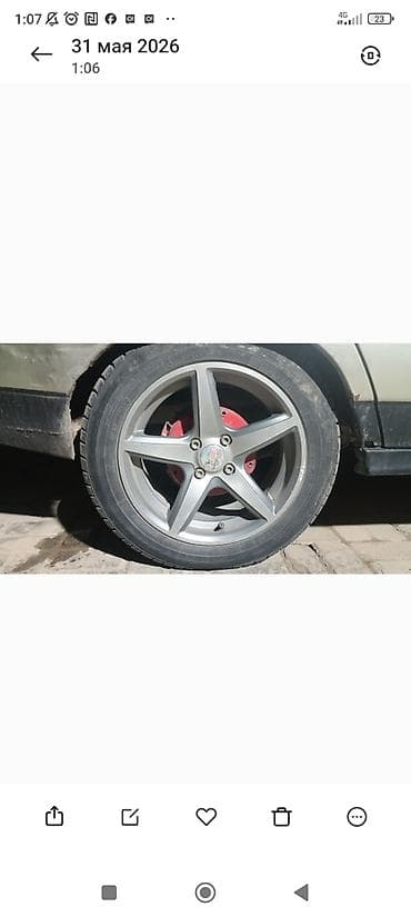 android авто: Колеса в сборе 185 / 65 / R 15, Б/у, Комплект, Легковые, Литые, отверстий - 4 — 5