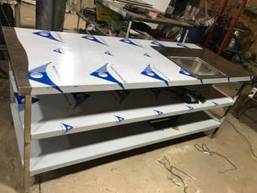 торговая оборудование: Столы из нержавейки, стеллажи из нержавейки, ванна моечная, мойки для — 2