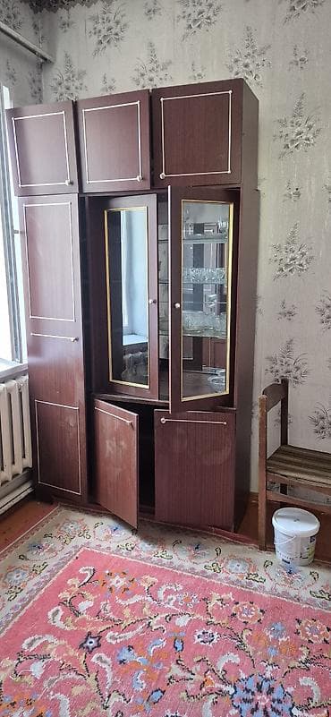 садовые цветы в бишкеке: Гарнитур для зала, Шкаф, ДСП, цвет - Коричневый — 4