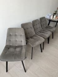 мойка кресло: Стул для кухни, Другой материал, цвет - Серый — 9