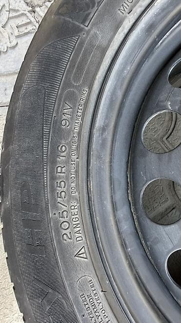 диск стальной опель астра: Колеса в сборе 205 / 55 / R 16, Лето, Б/у, Запаска, Легковые, Железные, отверстий - 5 — 2