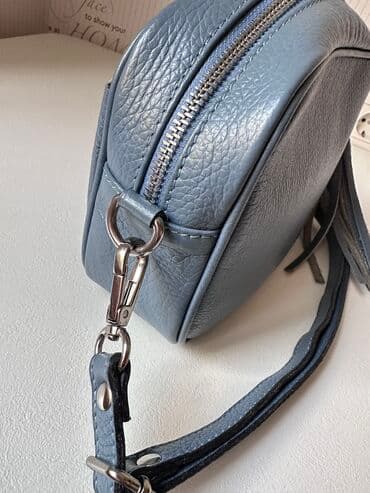 сумка ручной работы из натуральной кожи: Сумка из зернистой кожи, Италия. 
Состояние отличное — 2