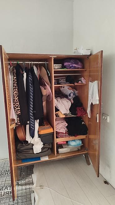 органайзер для ванной: Шифоньер, шкаф для одежды, Б/у, Прямой, МДФ — 2