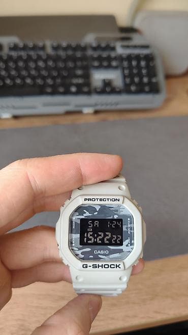 Спортивные часы часы, Casio (G-Shock), Таймер и секундомер, Оригинал, Водонепроницаемые, Мужские, Б/у