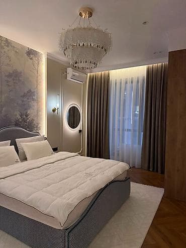 Квартиры: 4 комнаты, 136 м², Асанбай мкр Элитка, 6 этаж, Дизайнерский ремонт — 6