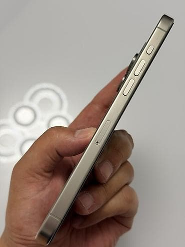 iphone 11: IPhone 15 Pro Max, Б/у, 1 ТБ, Natural Titanium, Кабель, 80 % — 4