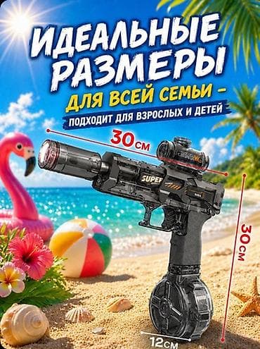 водяные бластеры: 💦 Мощный Электрический Водяной Автомат HUIDI (High Capacity) Топовая — 3