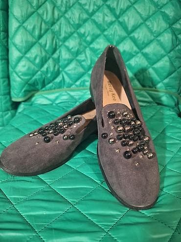 туфли жен: Лоферы, 36, Новый, цвет - Серый — 2