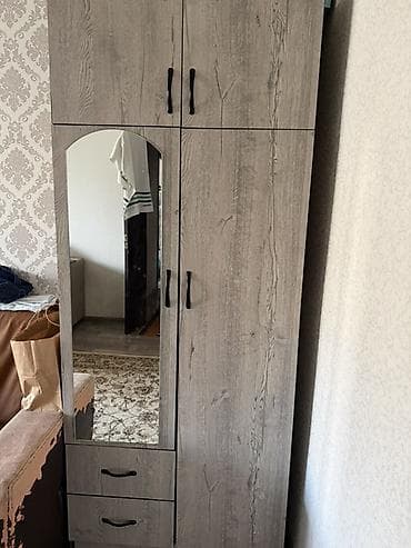 Офисная мебель: Шкаф для одежды, Прямой, ЛДСП — 1