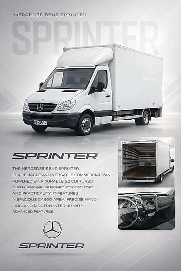спринтер односкатный: Легкий грузовик, Mercedes-Benz, Стандарт, 3 т, Б/у — 7