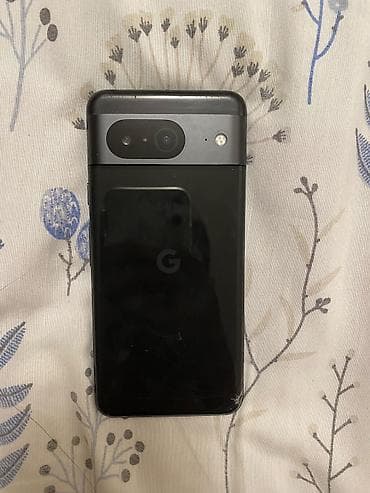 google p: Google Pixel 8, Б/у, 128 ГБ, цвет - Черный, 1 SIM, eSIM — 2