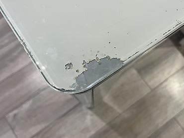 стеклянный обеденный стол: Кухонный стол, Прямоугольный, Нераскладной — 6