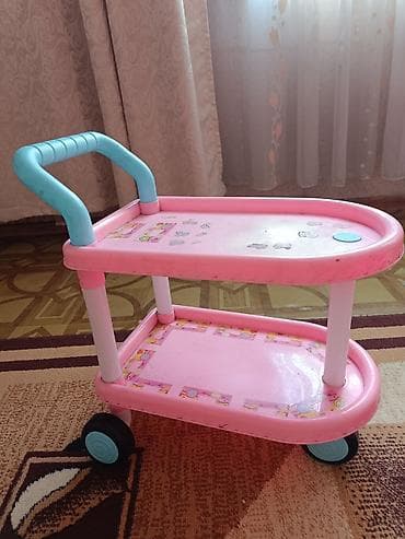 Игровая тележка для детей - Двухуровневая конструкция: два