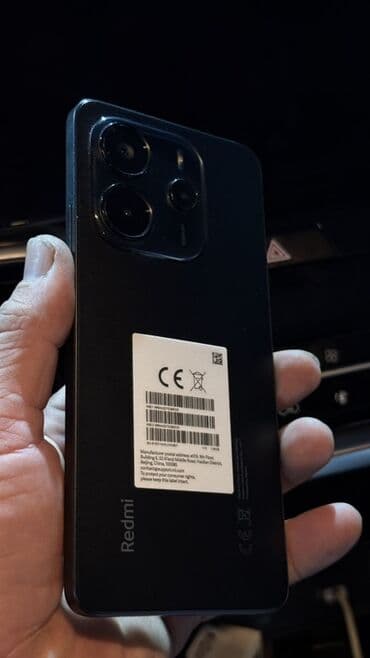 с микрофоном: Redmi, Redmi 14C, Б/у, 256 ГБ, цвет - Черный, 2 SIM — 3