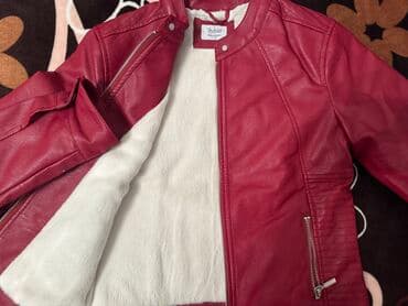 красный пиджак: Дерзкий девочковый Турецкий пиджак кожзам бордового цвета на возраст — 2