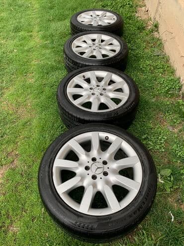 зимние шины на ниву 21214: Колеса в сборе 245 / 45 / R 18, Зима, Б/у, Комплект, Легковые, Литые, отверстий - 5 — 1