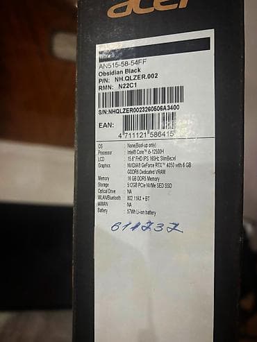 поко х4 про бу: Ноутбук Acer Игровой, Intel Core i5, ОЗУ, RAM: 16 ГБ, Acer Nitro — 5