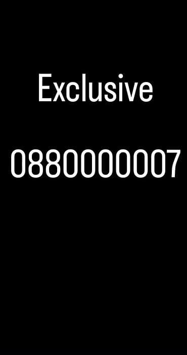 Эксклюзивный «красивый» номер: 0880000007
