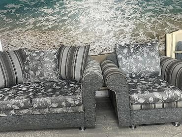 горка в гостинную: Комплект мягкой мебели, цвет - Серый — 7