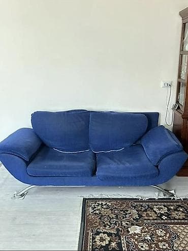 офисные диваны: Комплект мягкой мебели, цвет - Синий — 4