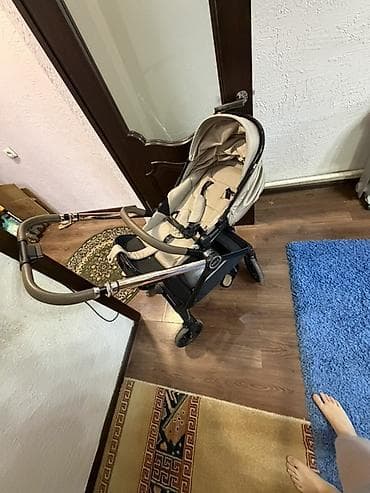 easywalker charley: Детская коляска-трансформер Kiddio (цвет бежевый/черный) с — 4