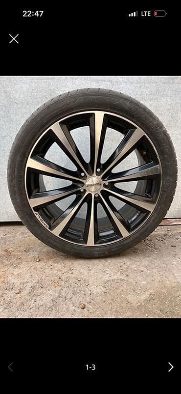 124 рул: Дөңгөлөктөр монтажда 145 / 40 / R 19, Жай, Колдонулган, 1 даана, Жеңил унаалар, Куйма, тешиктери - 5 — 1