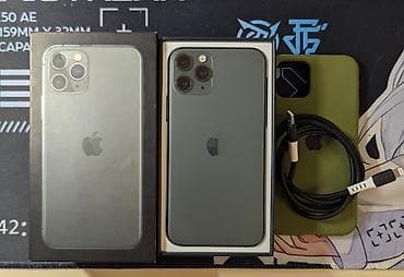 IPhone 11 Pro, Б/у, 256 ГБ, Зеленый, Коробка, 100 %