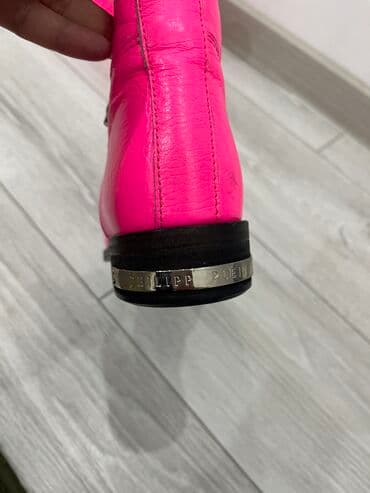 женский кошелек с отделением для телефона: Ботинки, 37, Philipp Plein, Новый, цвет - Розовый — 2