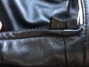 на железных номерах: Кожанная куртка натуральная плотная (без защиты), сверху все буквы — 6