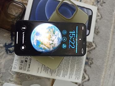 iphone 3: IPhone 12, Б/у, 128 ГБ, Черный, Защитное стекло, Чехол, Коробка, 74 % — 5