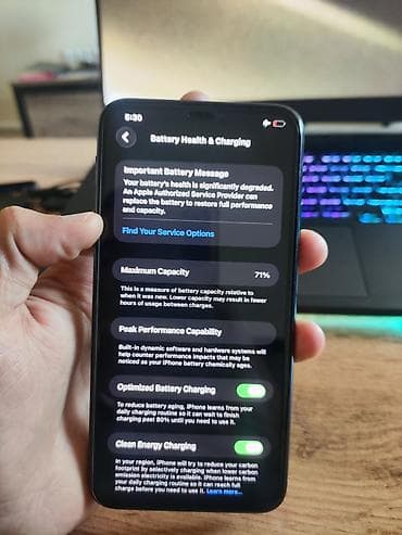 nokia e90: IPhone 11 Pro Max, Б/у, 256 ГБ, Alpine Green, Защитное стекло, Чехол, Кабель, 71 % — 8