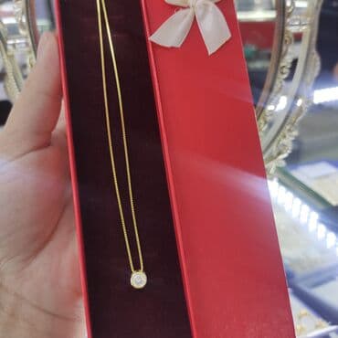 набор пандора: Цепочка серебряная с кулоном серебро 925/ пробы напыление желтое — 1