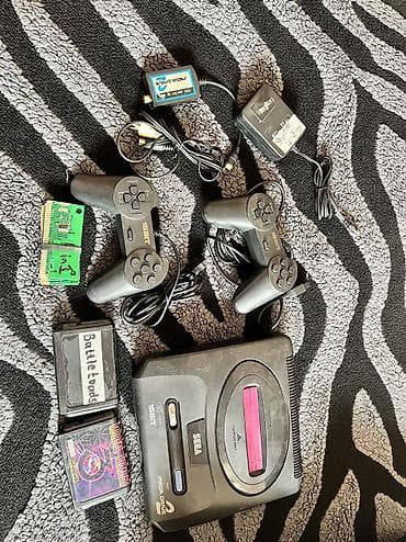 Ретро консоли: Sega mega drive 2 В полной комплектации С картриджами: Дюна, Бател — 2