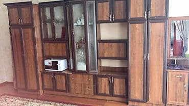 шкаф мебель: Гарнитур для зала, Шкаф, ДСП, Самовывоз, цвет - Коричневый — 1