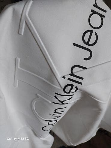 Эркектер кийими: Эркектердин футболкасы, L, Calvin Klein, Жаңы, түсү - Ак, Өзү алып кетүү — 3