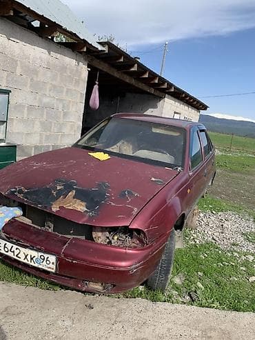 mini copper: Daewoo Nexia, седан, бордовый цвет. Автомобиль на разбор по запчастям — 2