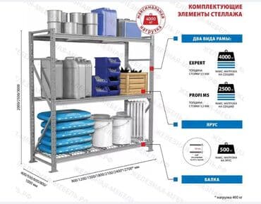 стеллажи для склада: Стеллаж MS Pro Z 3000х2100х600 (4 яруса с секционным настилом) — 5