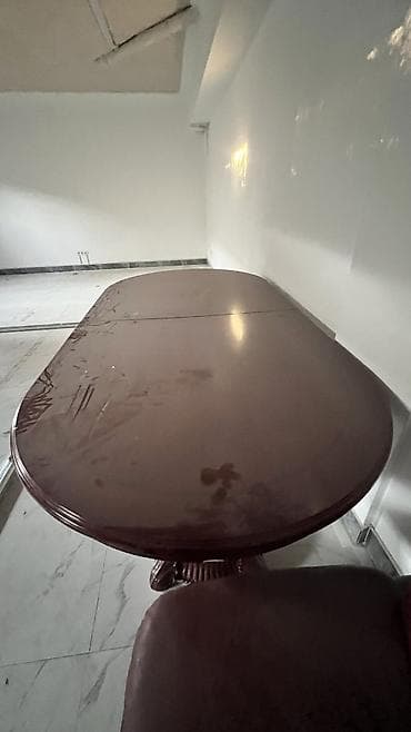 Столы для зала: Стол для зала, Б/у, Раскладной, Овальная — 3