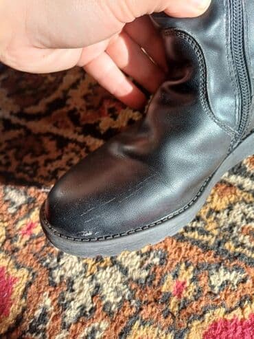 обувь для детей: Детские зимние сапоги, черные. - Материал верха: гладкая экокожа. - — 4