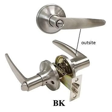 дверные навесы: Дверная ручка, Для межкомнатных дверей, Металлические — 1