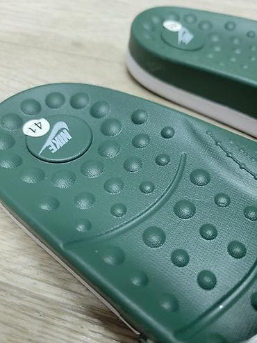 сланцы nike: Мужские сандалии, 41, Nike, Новый, цвет - Зеленый, Платная доставка — 4