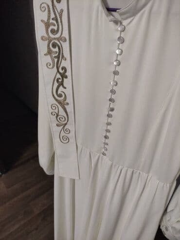 таджикские национальные платья из штапеля: Продаю или на прокат Платье женское из атласа, двойка на кыз узатуу и — 4