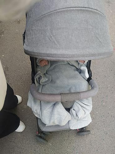 арзан коляска: Прогулочная коляска Baby Stroller, цвет серый.Аябай женил,ынгайлуу — 3