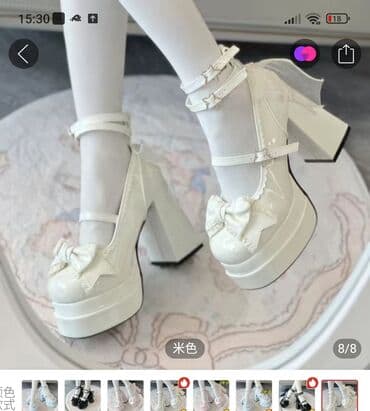 Угги: Женские туфли на платформе с массивным каблуком, украшенные бантами и — 1